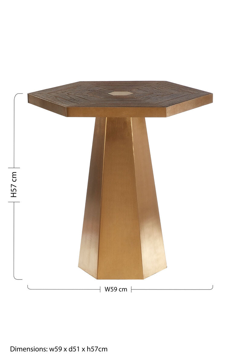 Titan Large Hexagon End Table