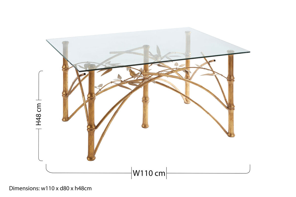 Zariah Table With Bamboo Design Legs