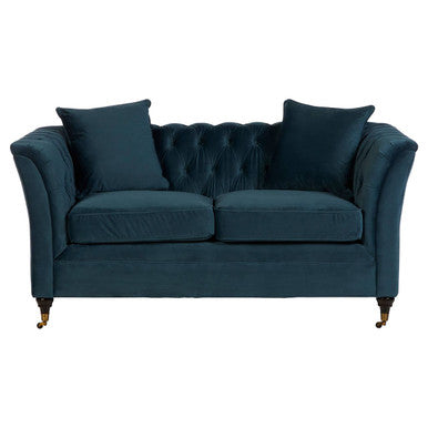 2 Seater Midnight Velvet Sofa | Sabrina