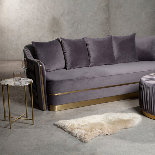 Vita Natural Agate Side Table