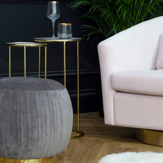 Vita Amethyst Top Set Of 2 Nesting Side Tables