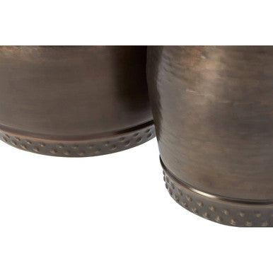 Reza Set Of 2 Drum Style Side Tables