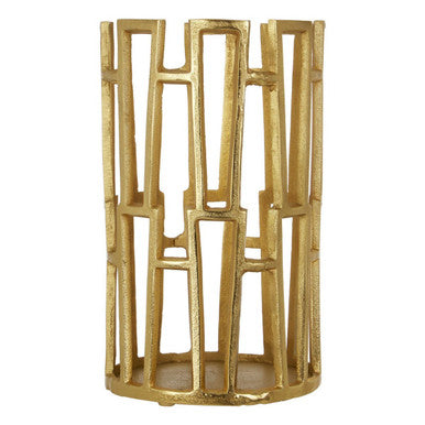 Delphi Small Candle Holder in Gold Finish