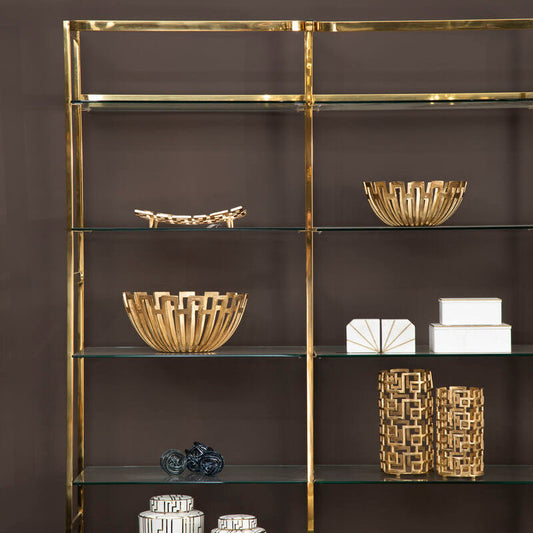 Delphi Large Gold Finish Bowl