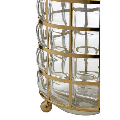 Medium Blown Glass Hurricane Lamp | Martina