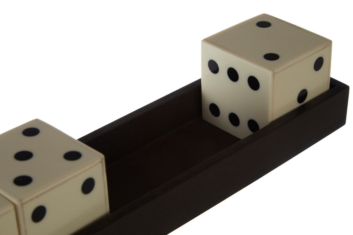Churchill Games White And Black 5 Dice Set