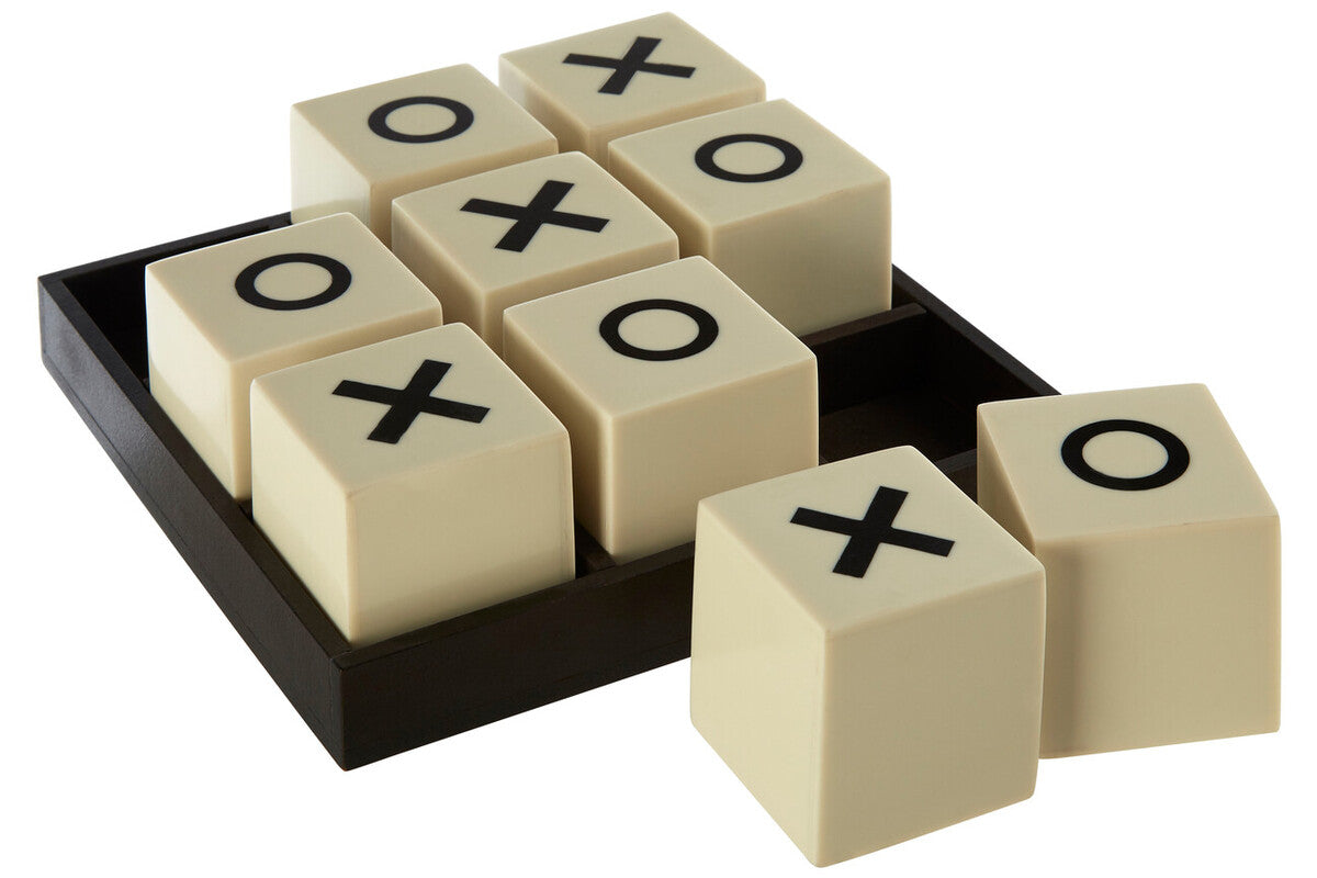 Churchill Games Small White and Black Noughts & Crosses Game