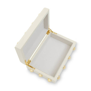 Small Cream and Gold Trinket Box | Frida
