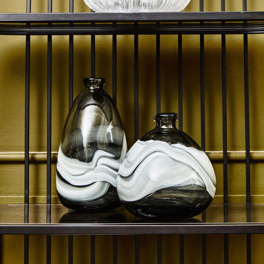 Halla Small Grey Bottle Vase