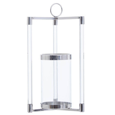 Small Silver Finish Lantern | Franklin