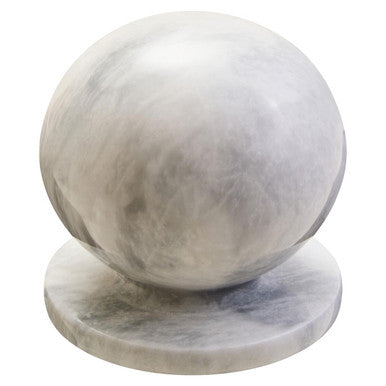 Zoro White Marble Ball Sculpture