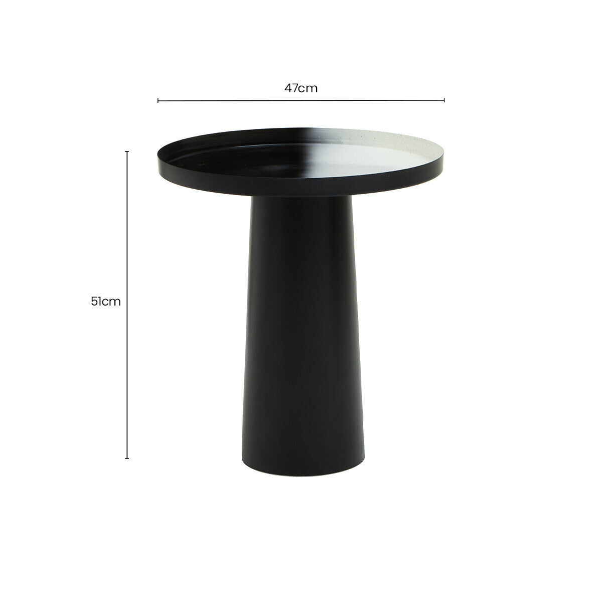 Ramus Black And White Ombre Side Table