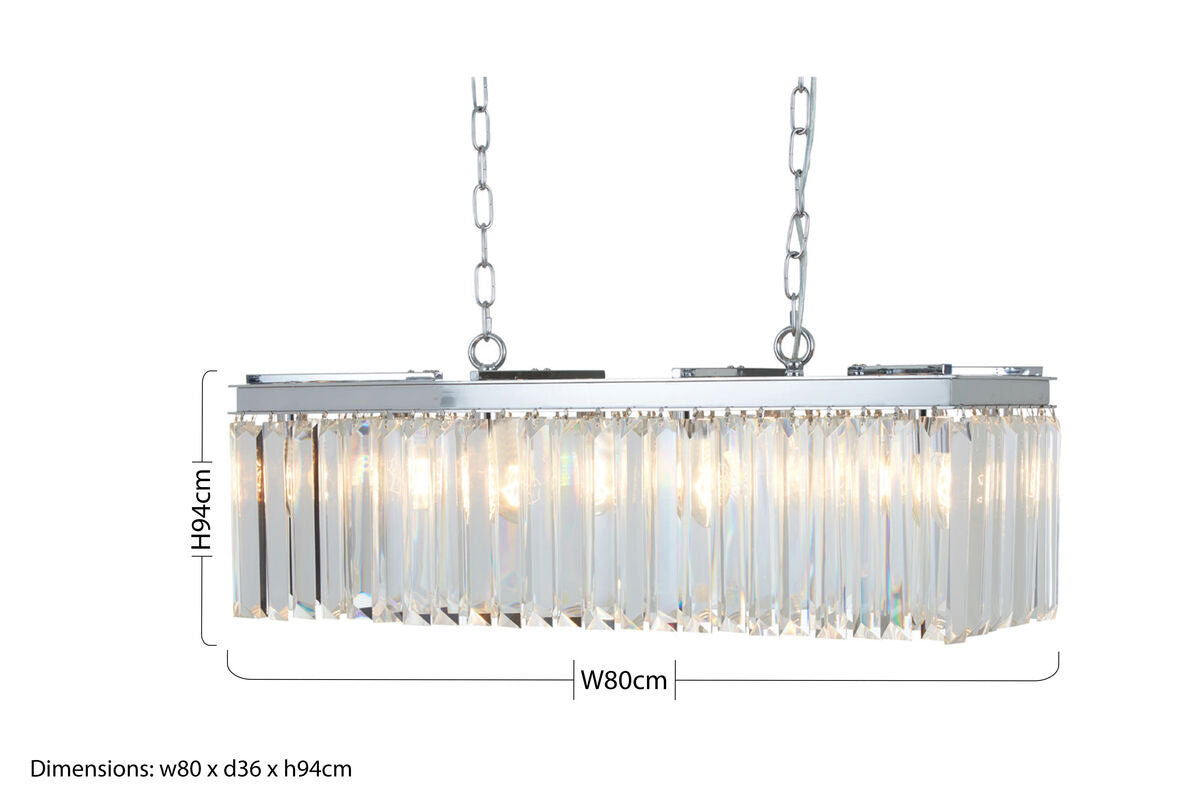 Kensington Townhouse 8 Bulbs Pendant Light