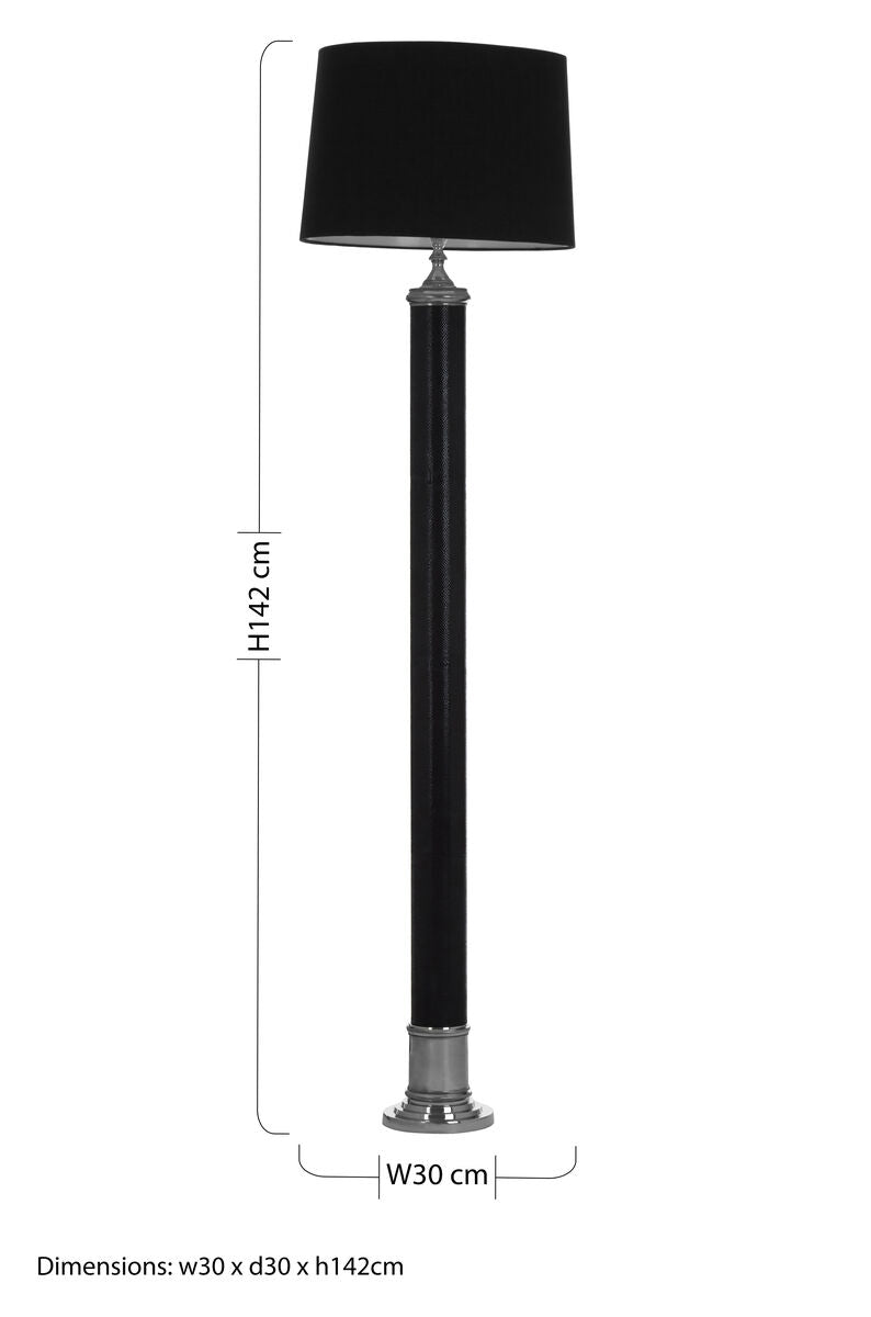 Black Leather Floor Lamp | Canon