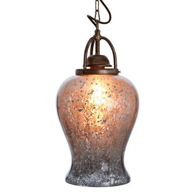 Terina Antique Silver Finish Pendant Light