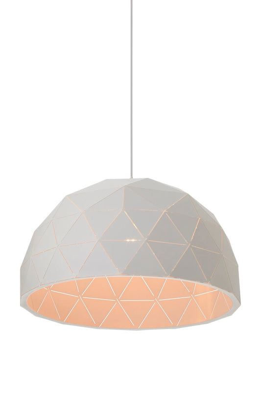 Medium White Dome Pendant Light | Mateo