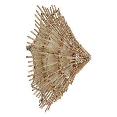 Small Woven Rattan Wall Light | Hestina