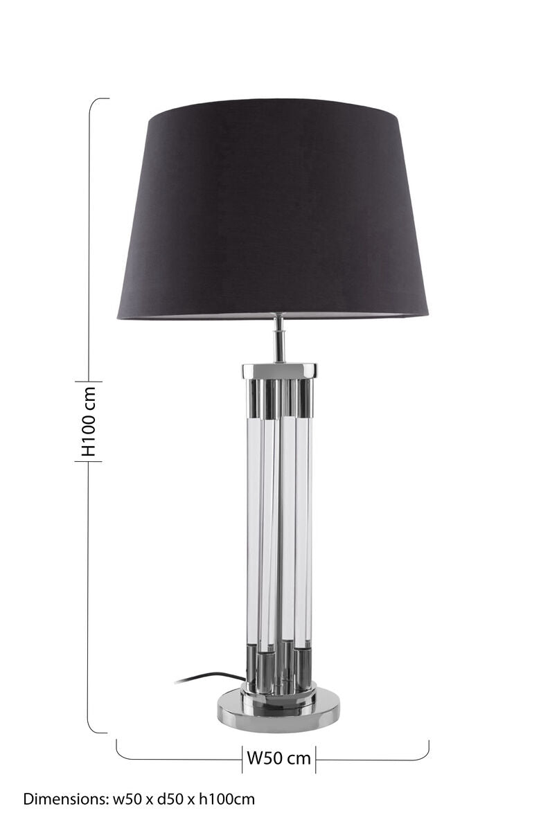 Skye Table Lamp With Tubular Acrylic Base