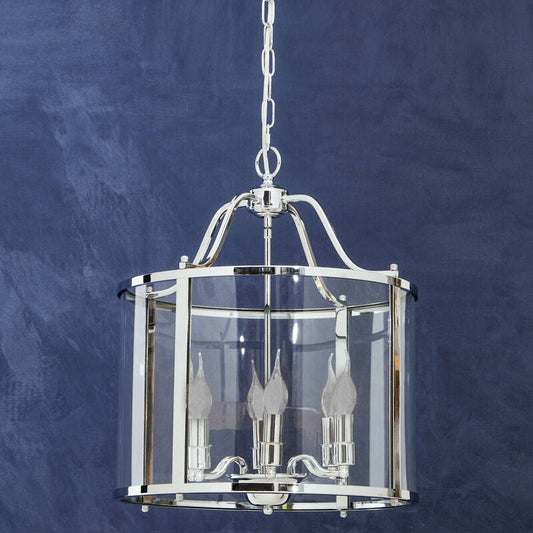 6 Bulb Chrome Pendant Light | Hampstead