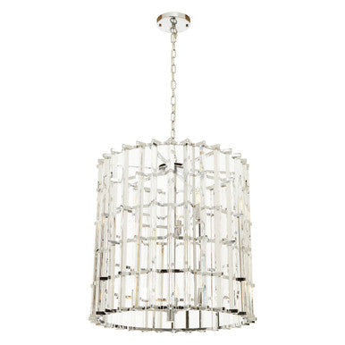 Chrome and Glass Vertical Light | Karli