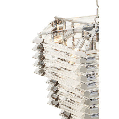 3 Tier Glass Statement Pendant Light | Karli