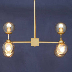 Gold Finish 6 Arm Statement Pendant Light | Abira