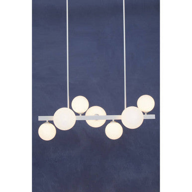 Chrome Finish 7 Light Statement Pendant Light | Abira