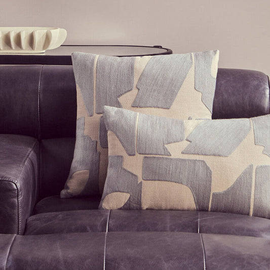 Natural and Grey Square Cushion | Bosie Ozella
