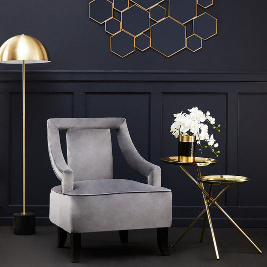 Oria Warm Metallic Side Table