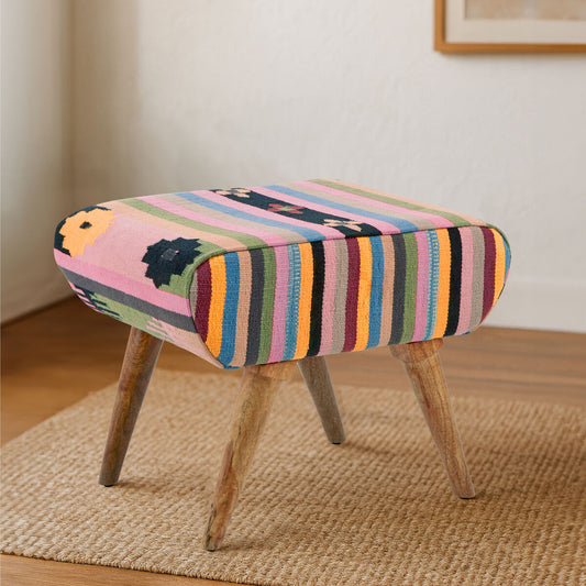 Cefena Multicolour Footstool