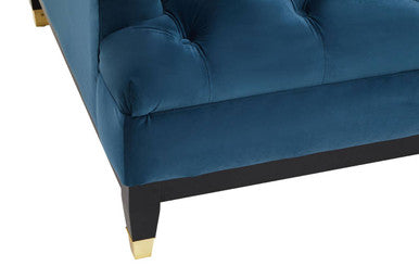 2 Seater Navy Fabric Sofa | Sefira