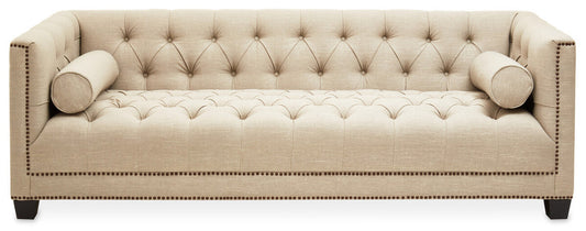 3 Seater Stone Fabric Sofa, Surina