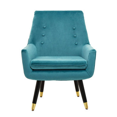 Sara Green Velvet Armchair