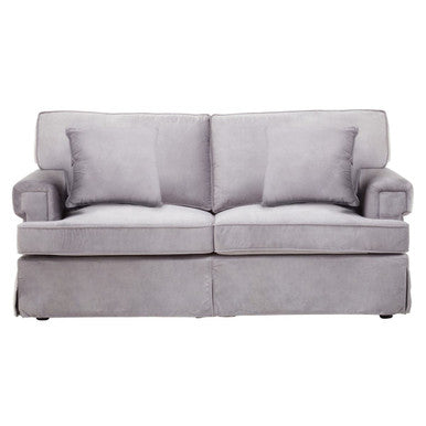 2 Seater Grey Velvet Sofa | Ralph