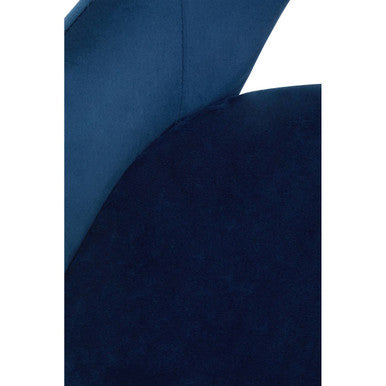 Dani Midnight Blue Velvet Dining Chair