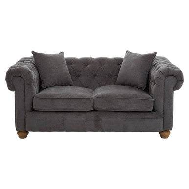2 Seater Grey Fabric Sofa | Spencer