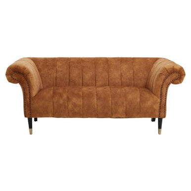 2 Seater Gold Velvet Sofa | Siena