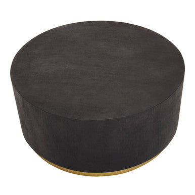 Naro Black And Gold Concrete Look Coffee Table