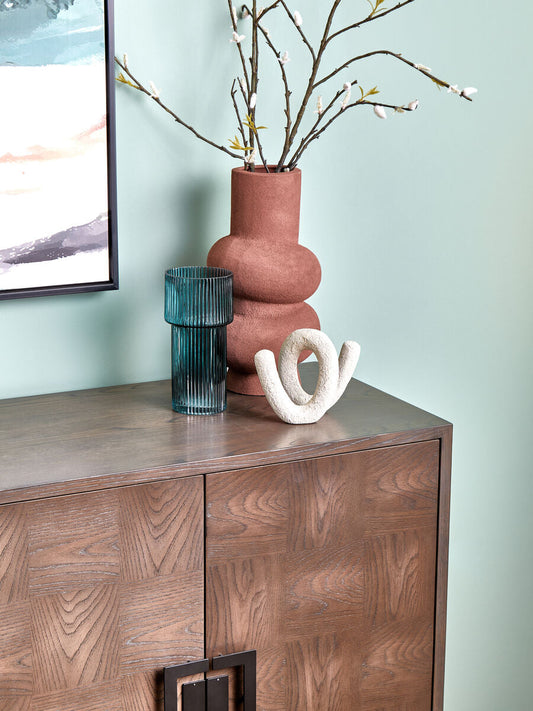 Antique Grey Four Door Sideboard | Dimaro