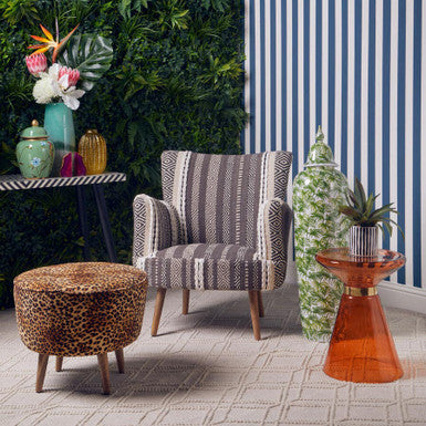 Cefena Grey And White Chair