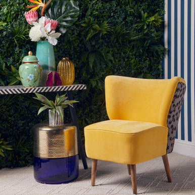 Cefena Yellow Print Chair