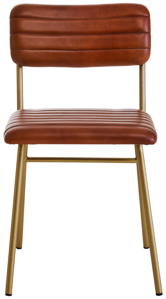 Buffalo Tan Leather Dining Chair