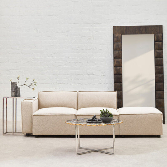 Cream Fabric Armless Modular Sofas | Toulouse