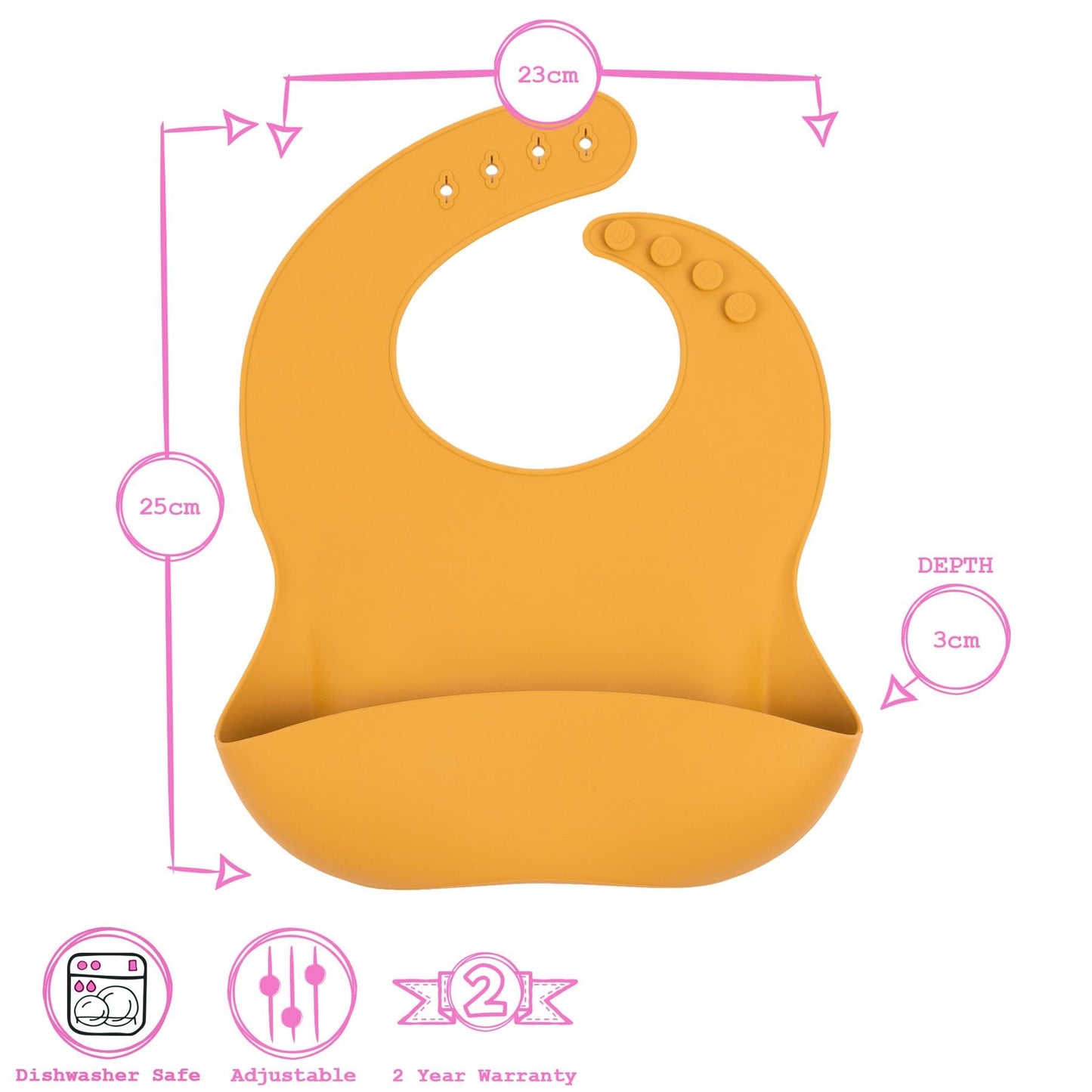 Silicone Baby Weaning Bib