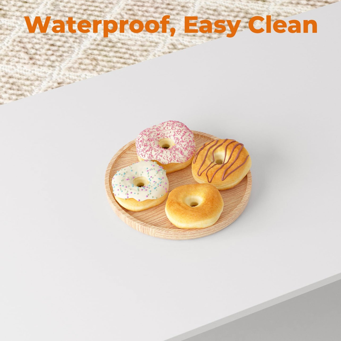 GreenForest Coffee Table with 2-Tier Storage,100 cm Living Room Table with Round Corner, Center Table with X-Frame Design for Home Office,White