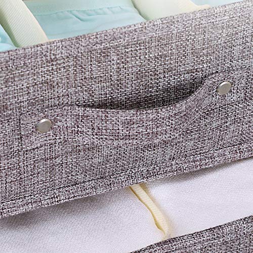 YINGGG Fabric Storage Box Storage Bins with Handle Drawer Organiser with Lid Folding Storage Bins Box Containers for Socks, Underwear, Bras, Ties