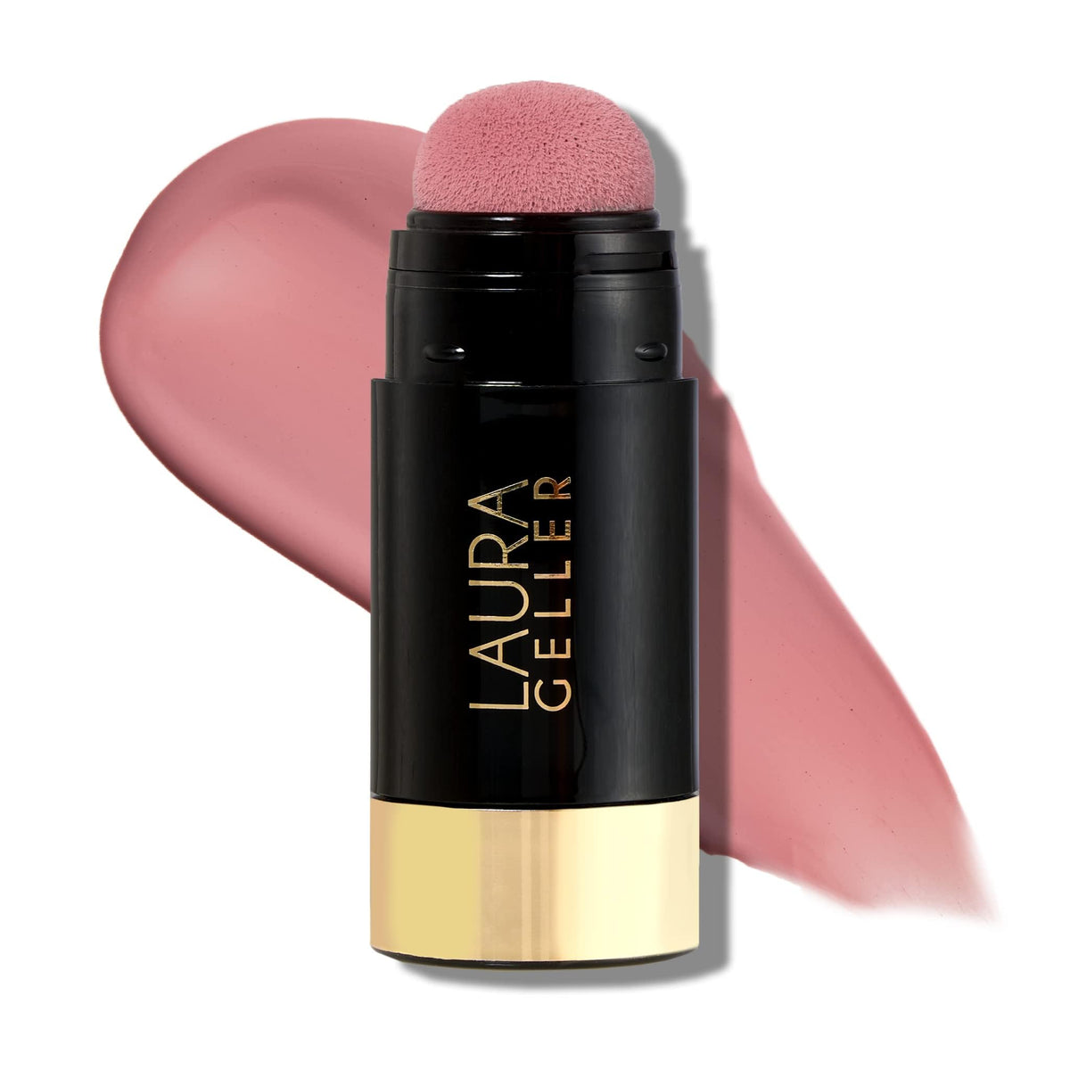 LAURA GELLER NEW YORK Serum Blush Tint Practical Pink - Hydrating, Long-Lasting Liquid Blush with Hyaluronic Acid for Plump, Rejuvenated Cheeks and