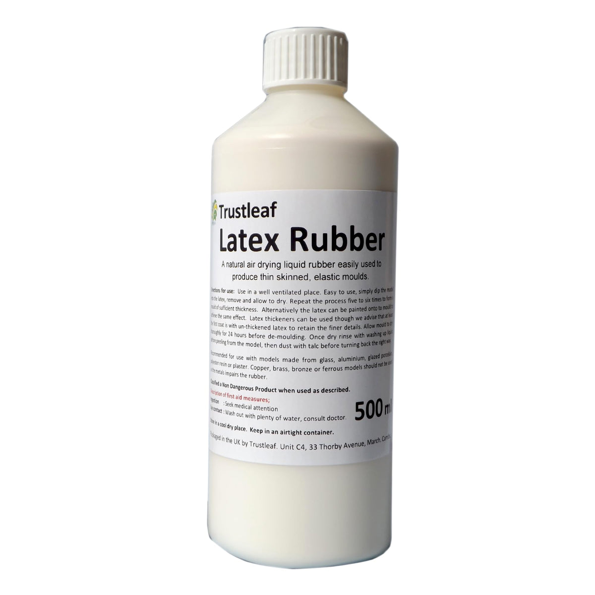Trustleaf 500ml Liquid Latex Dipping Rubber for Mould Making/Casting/SFX... 500ml