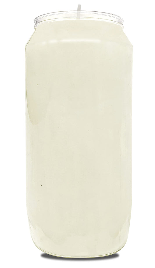 Hyoola 7 Day White Memorial Candles - 20 Pack Grave Candles for Religious, Memory, Vigil and Emergency Use - 100% Vegetable Oil Wax in Plastic Jar
