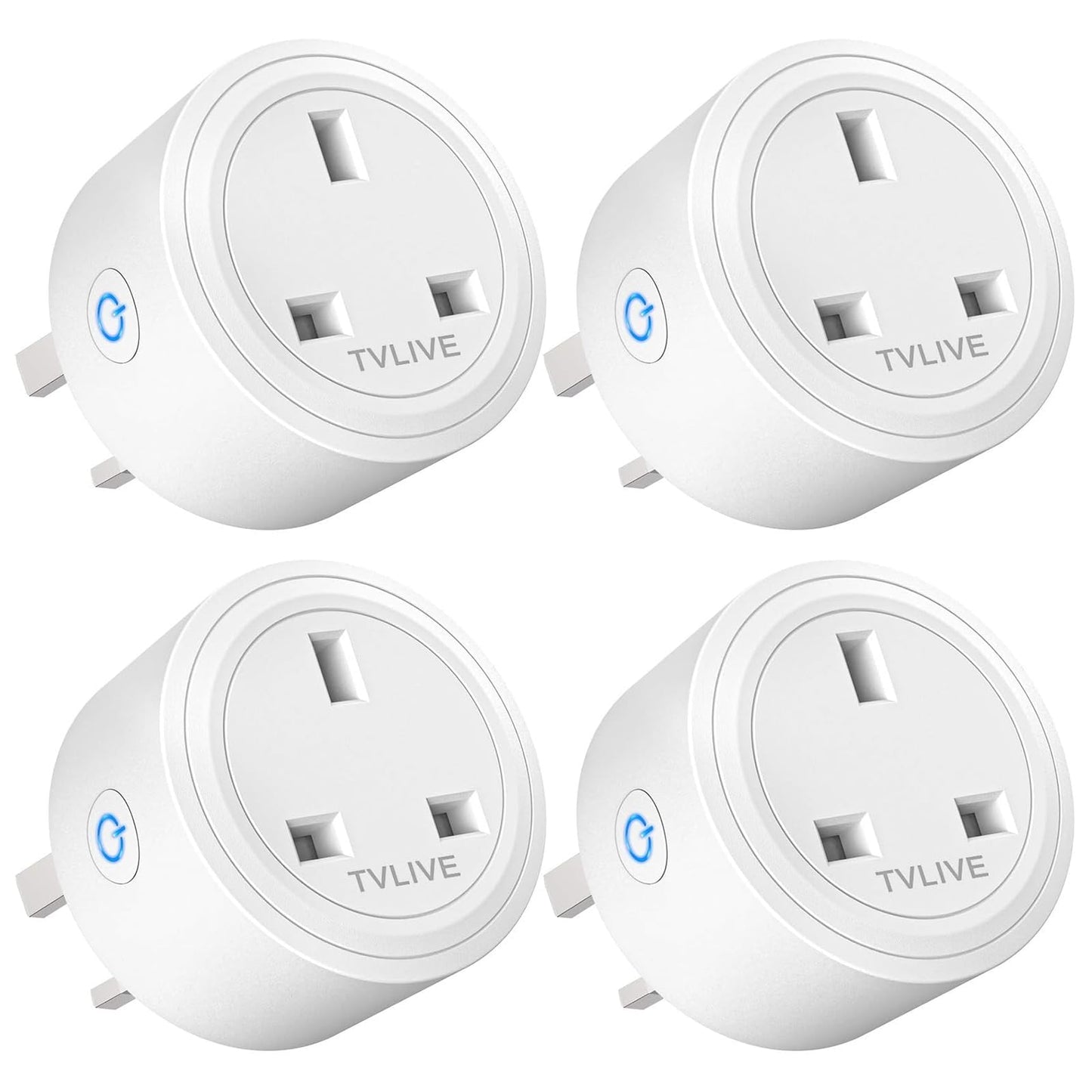 Smart Plug, 4 Pack Smart Plugs that Work with Alexa (Echo, Echo Dot), Google Home, Energy Monitoring, Remote Control, Timer & Schedule Function, smart